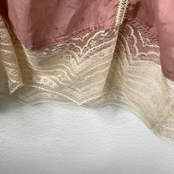 Sparkle and Fade Women's Silk Lace Coquette Feminine Dress Pink Size S - Picture 8 of 14